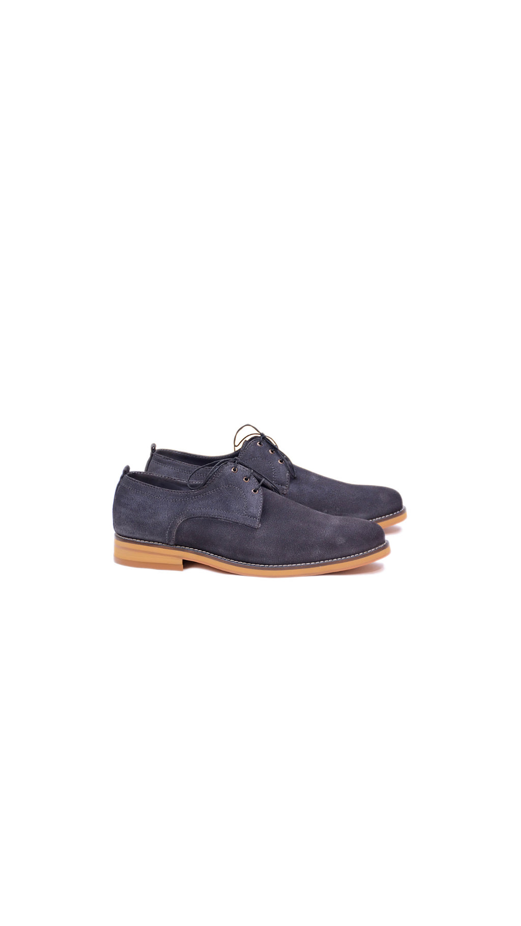 Navy-Grey Suede Derby