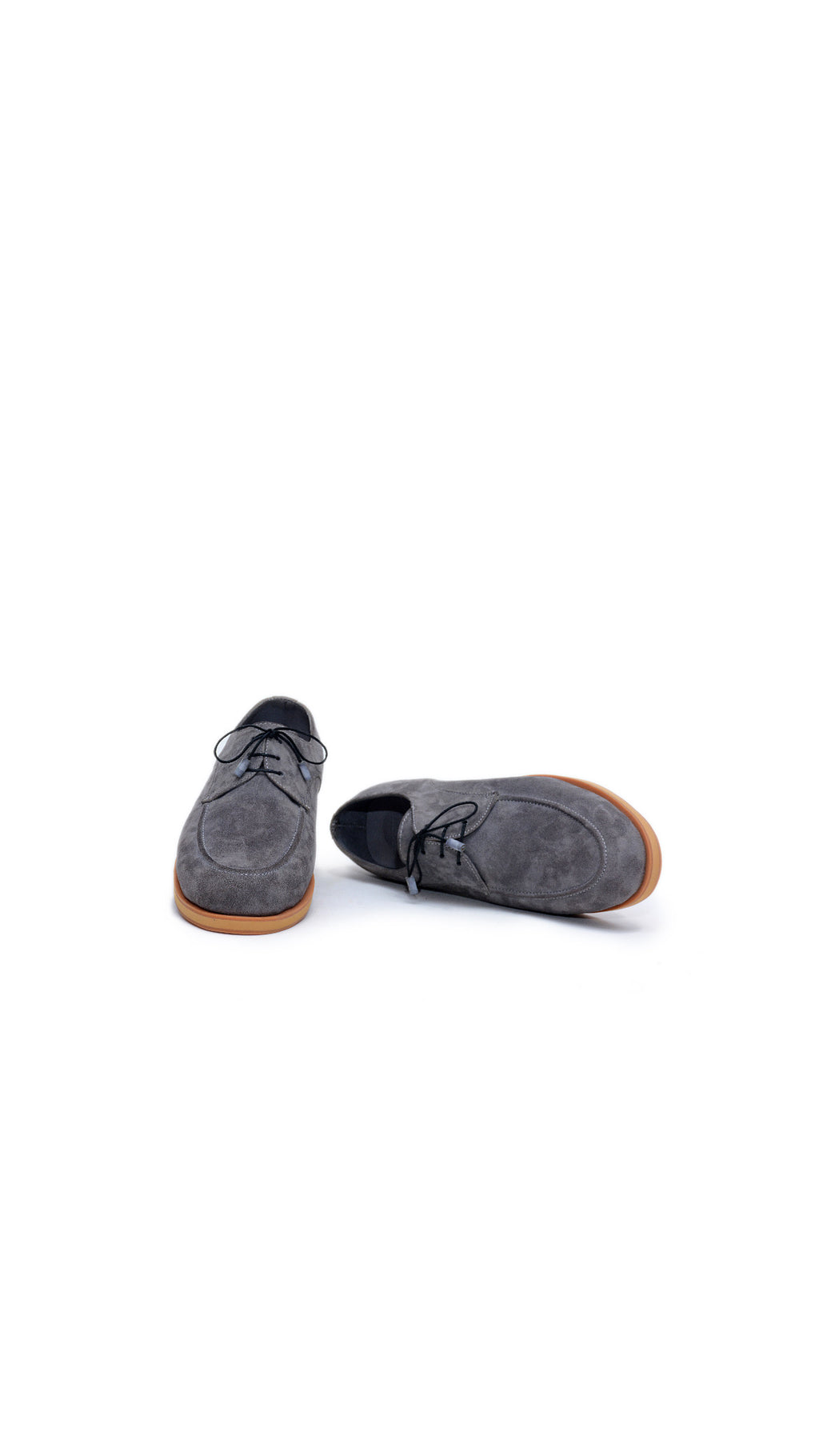 Grey Suede Derby Shoes