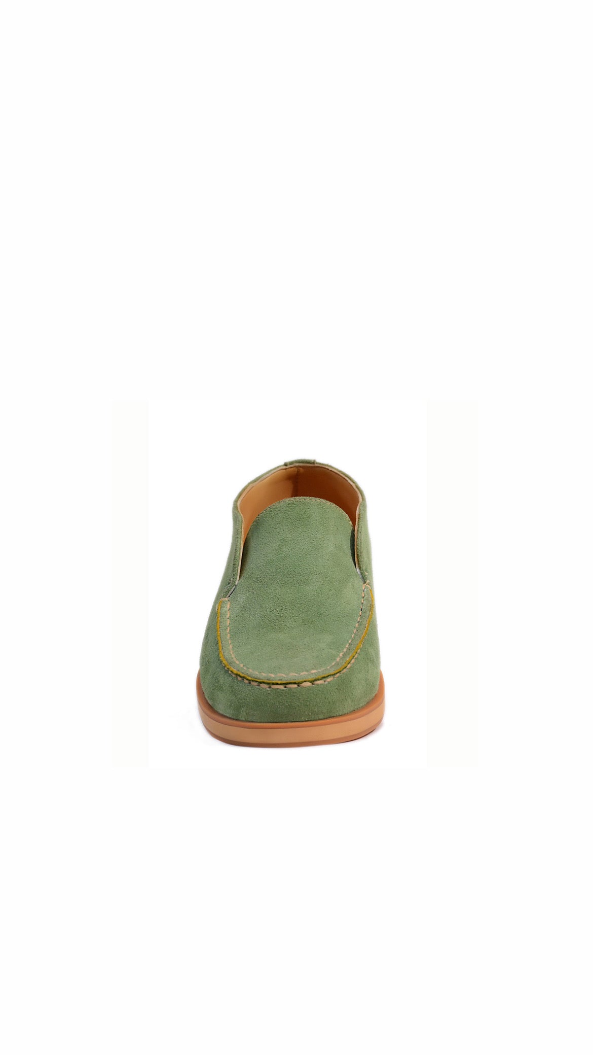 Green Suede Loafers