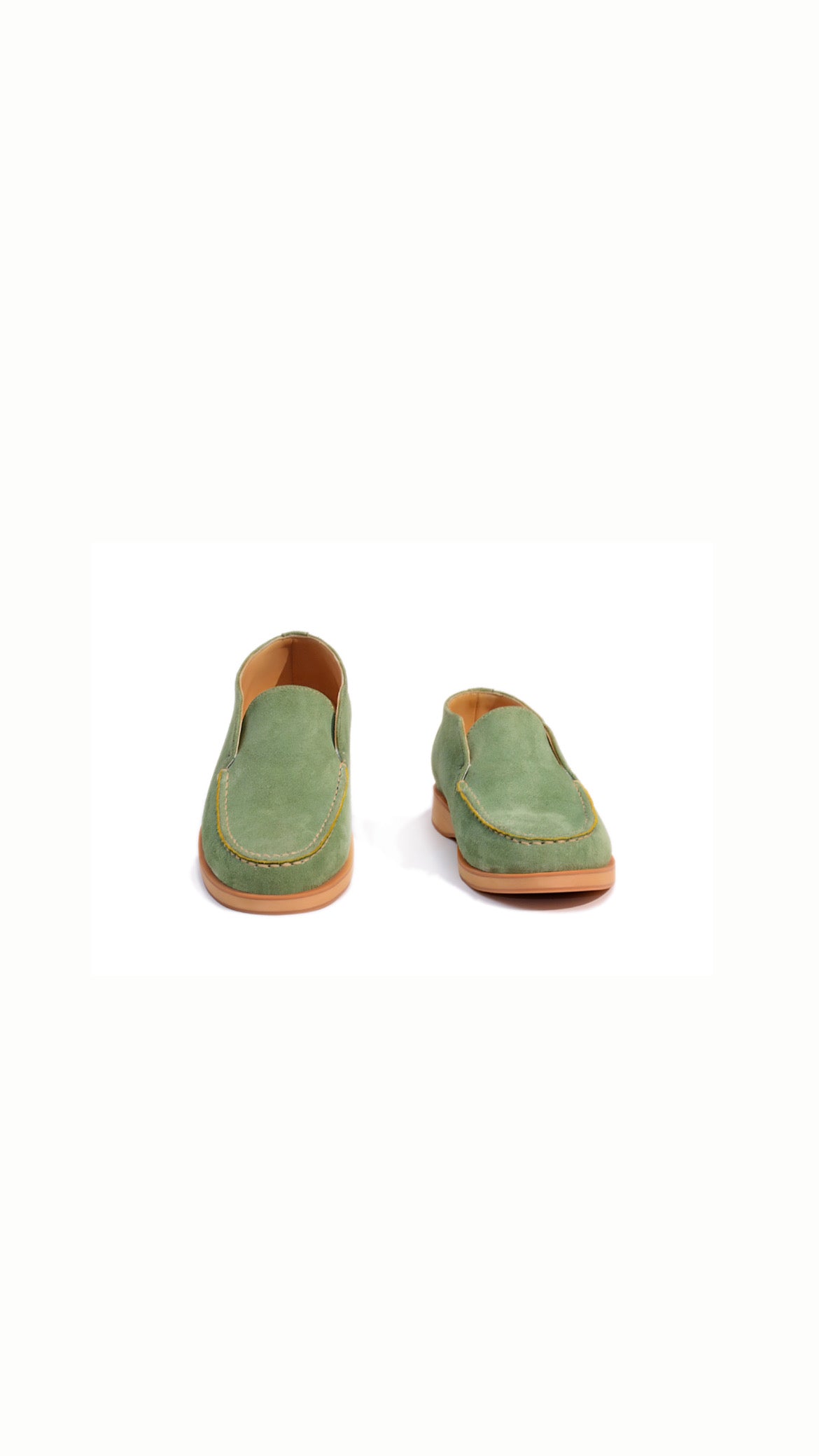 Green Suede Loafers