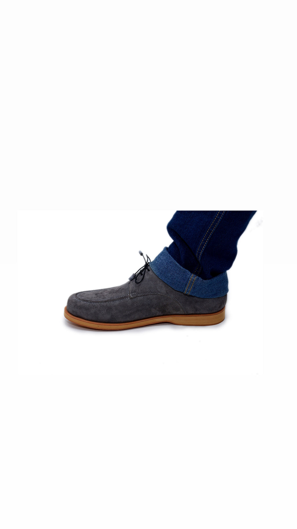 Grey Suede Derby Shoes