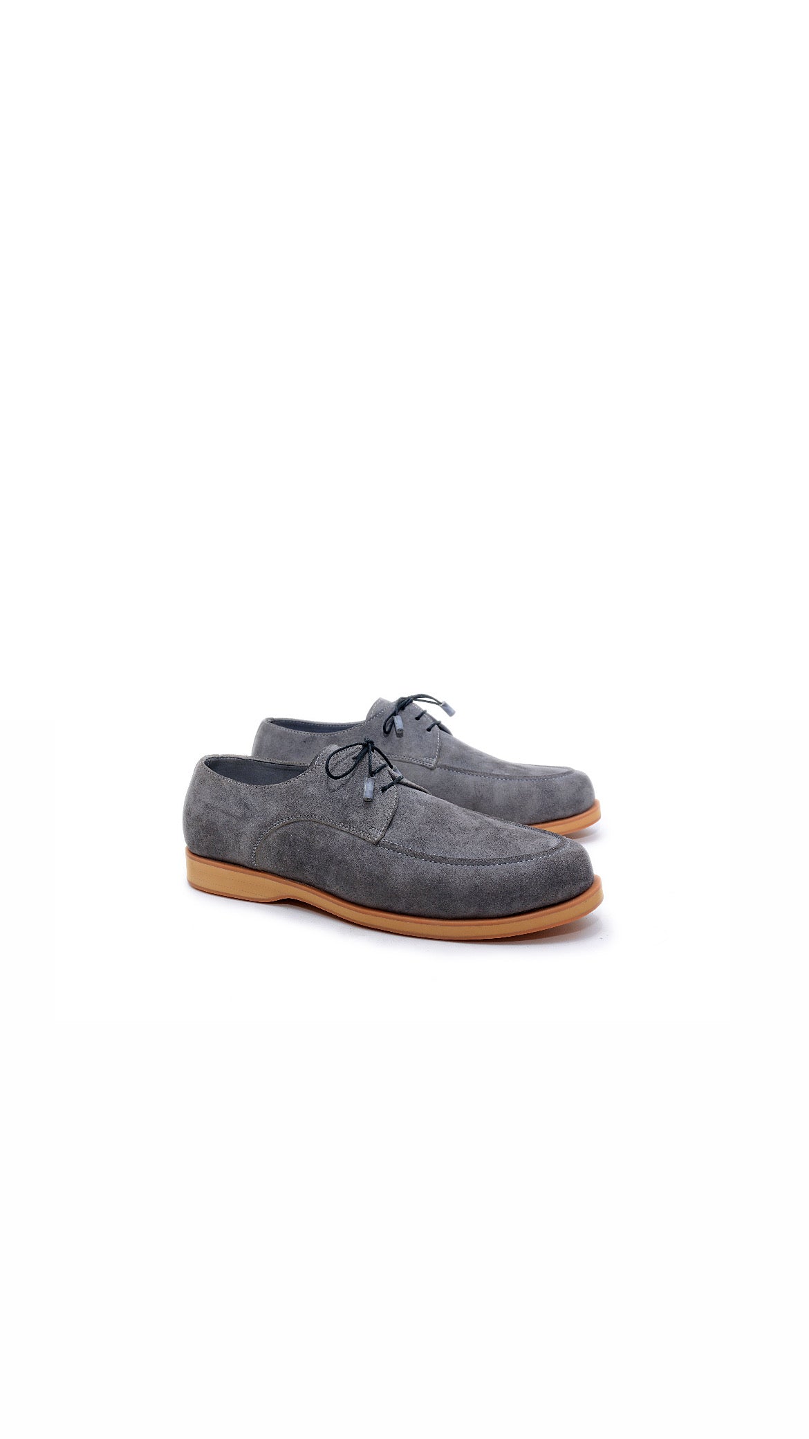 Grey Suede Derby Shoes
