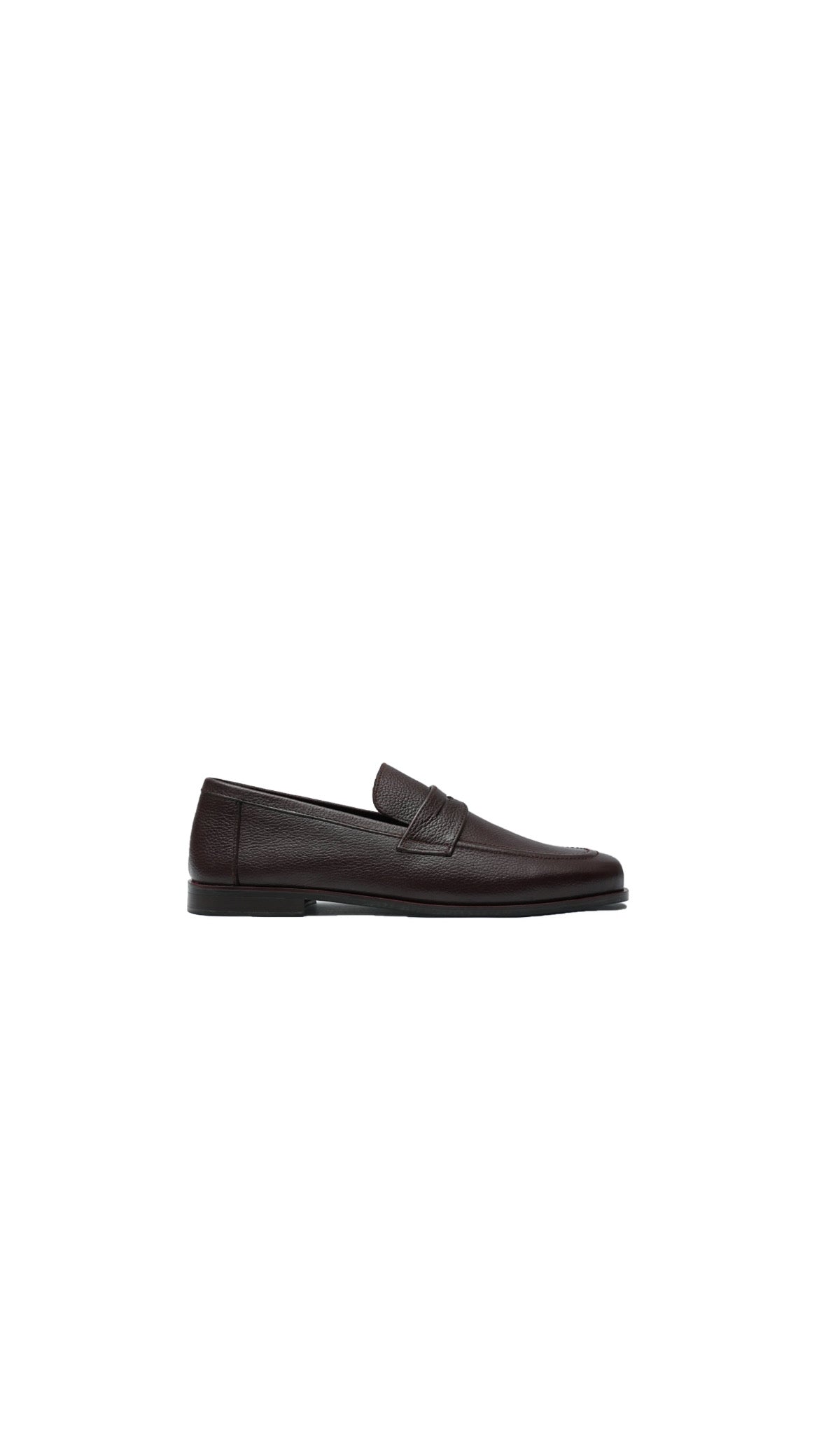 Brown Leather Penny Loafers