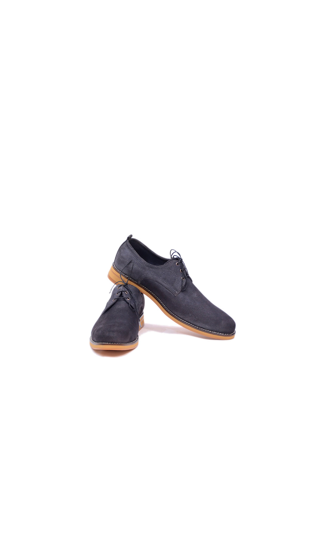 Navy-Grey Suede Derby