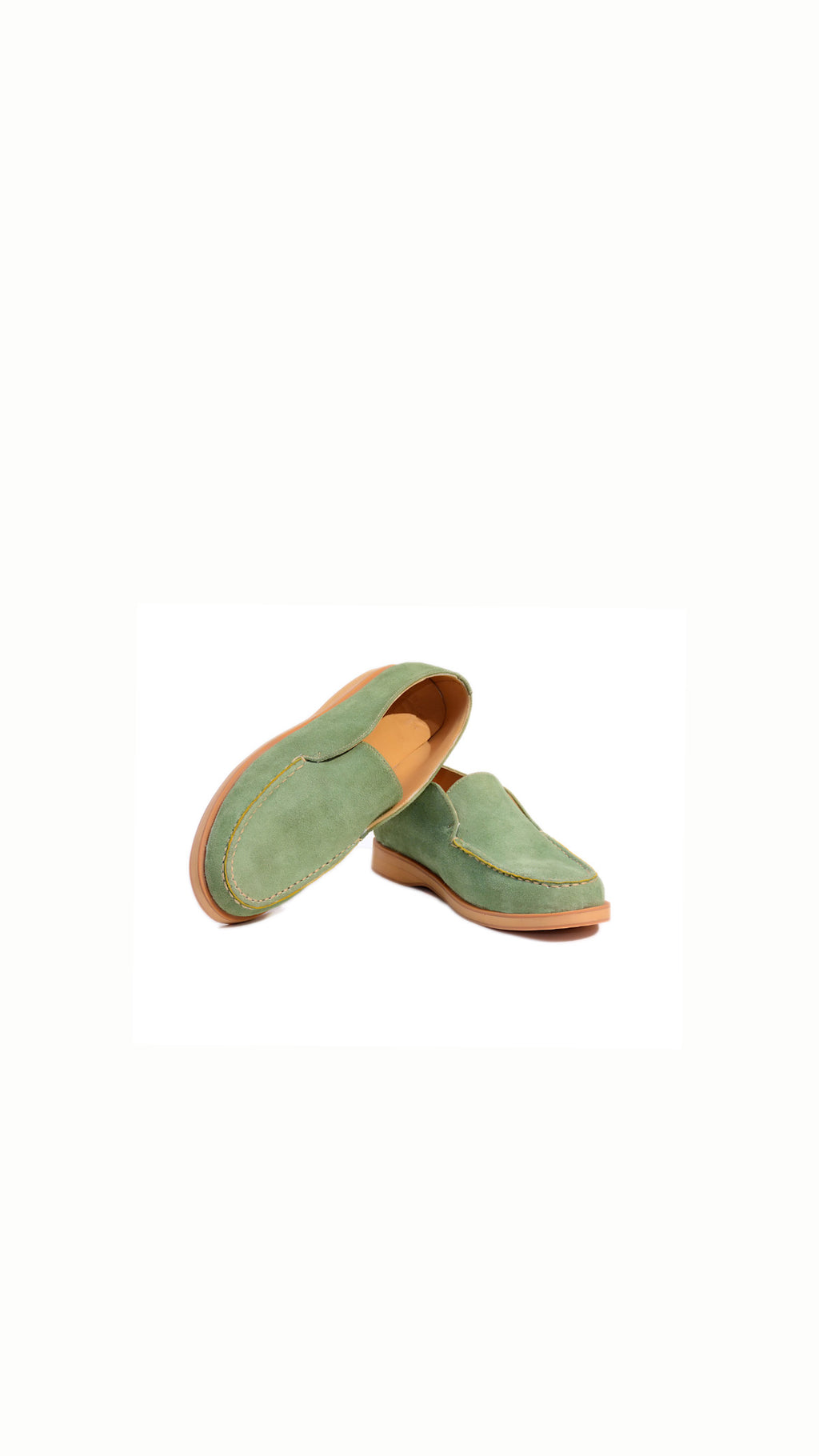 Green Suede Loafers