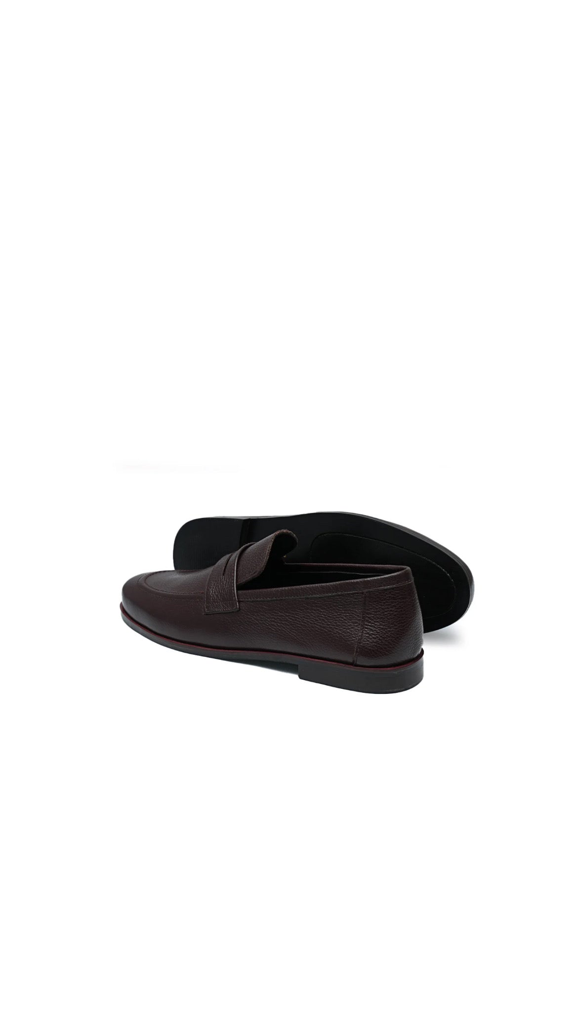 Brown Leather Penny Loafers