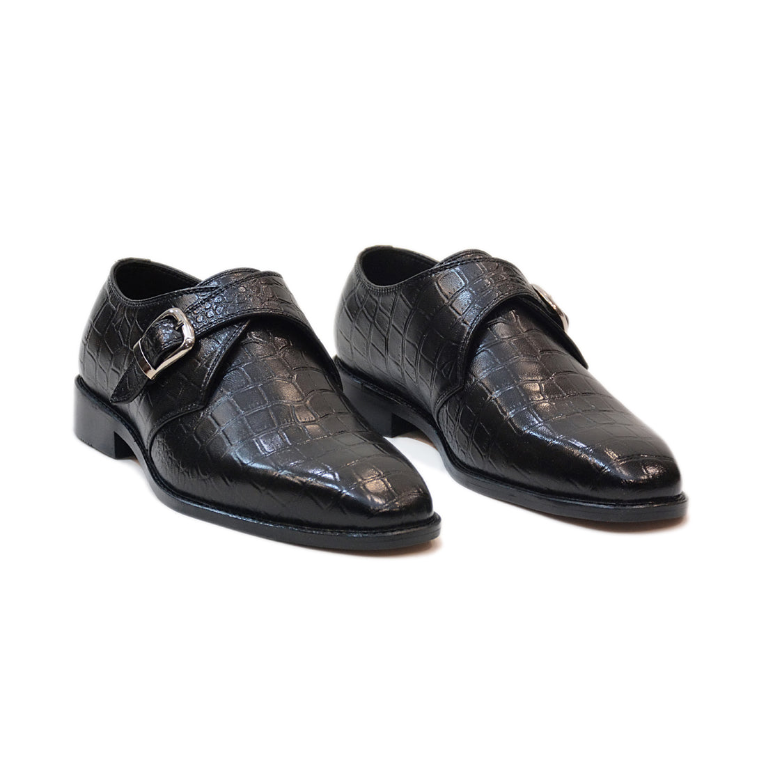 Black Croc Imperial Buckle