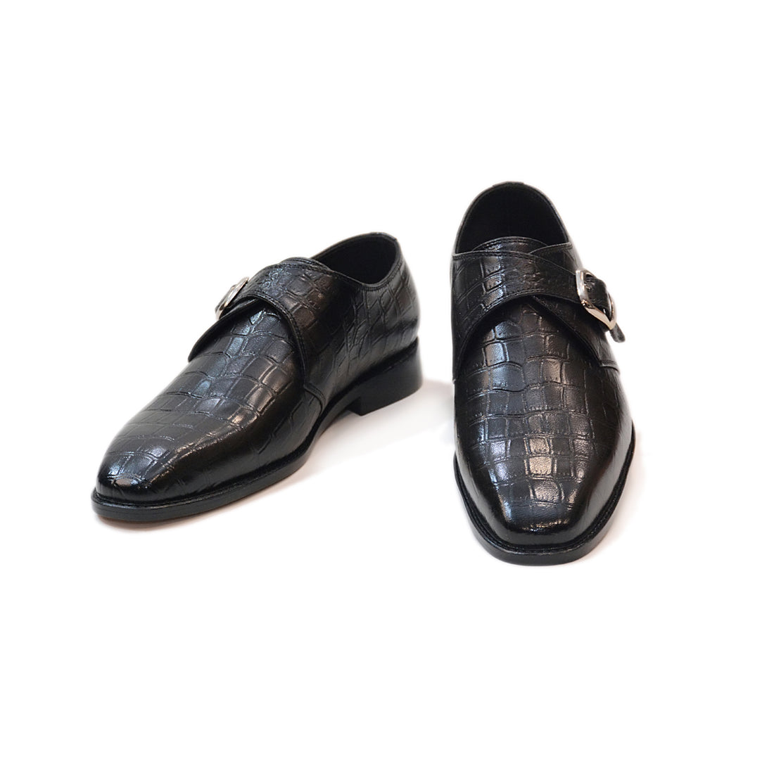 Black Croc Imperial Buckle