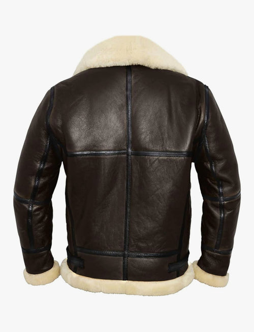 Arctic Heritage Shearling Aviator B3 Bomber Jacket