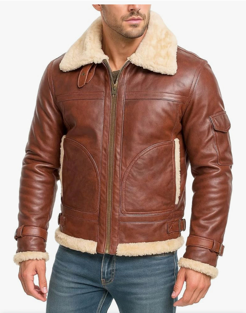 Vintage Shearling Pilot Jacket