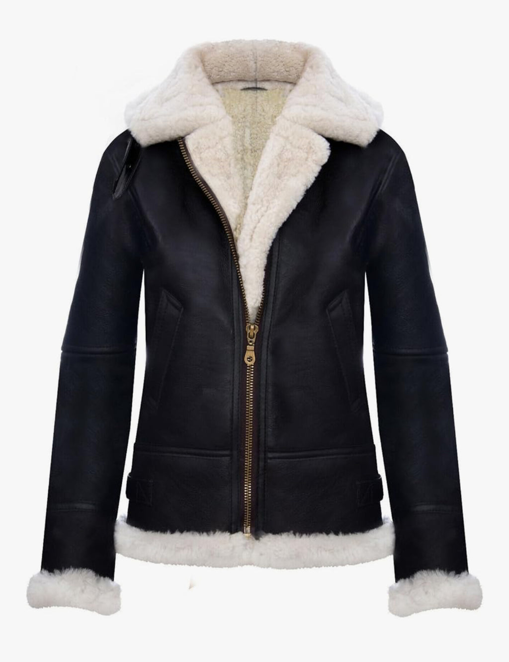 Snowfall Shearling Aviator Jacket – Women