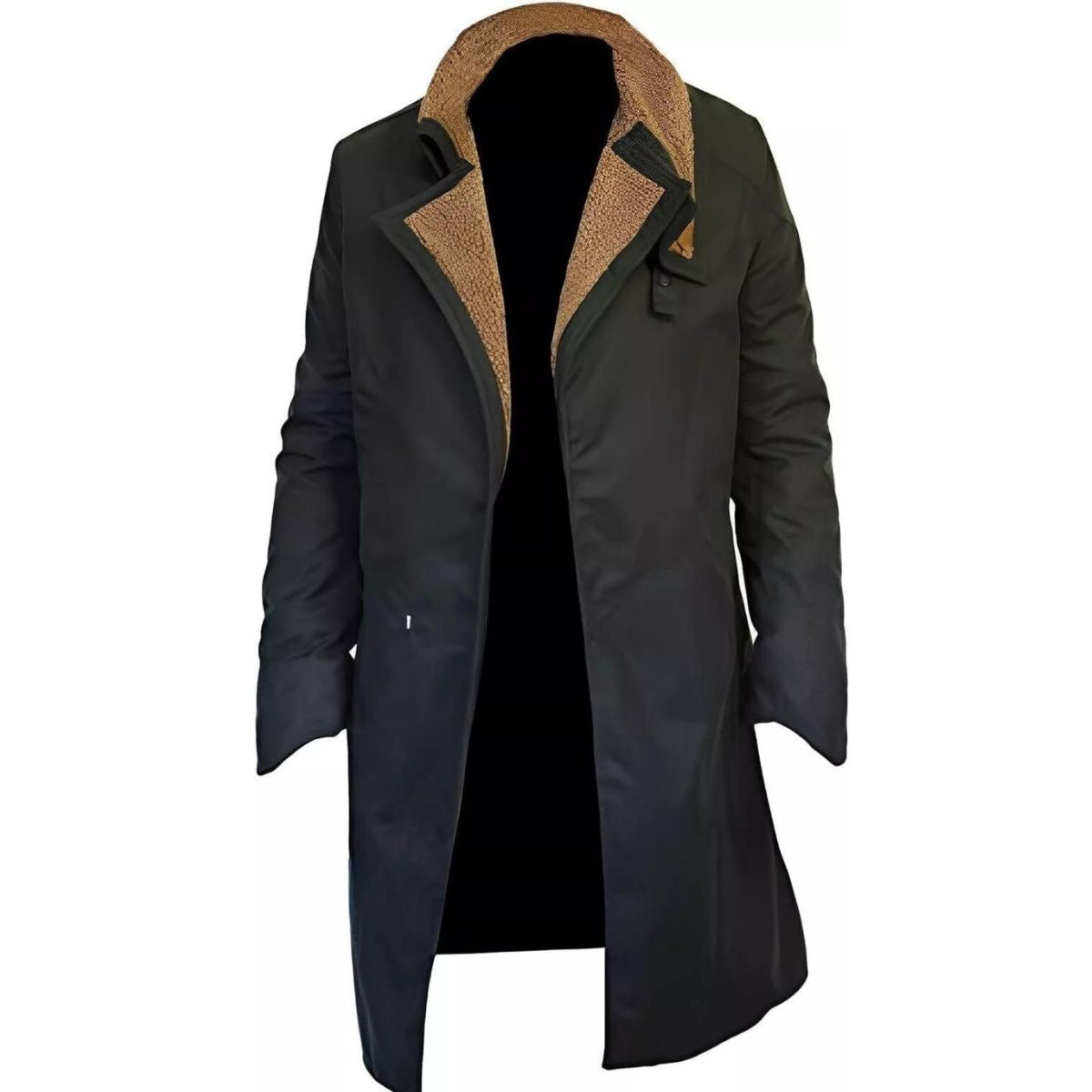 Midnight Sentinel Shearling Coat