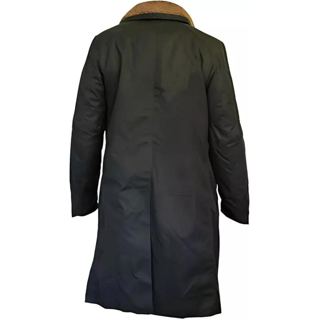Midnight Sentinel Shearling Coat