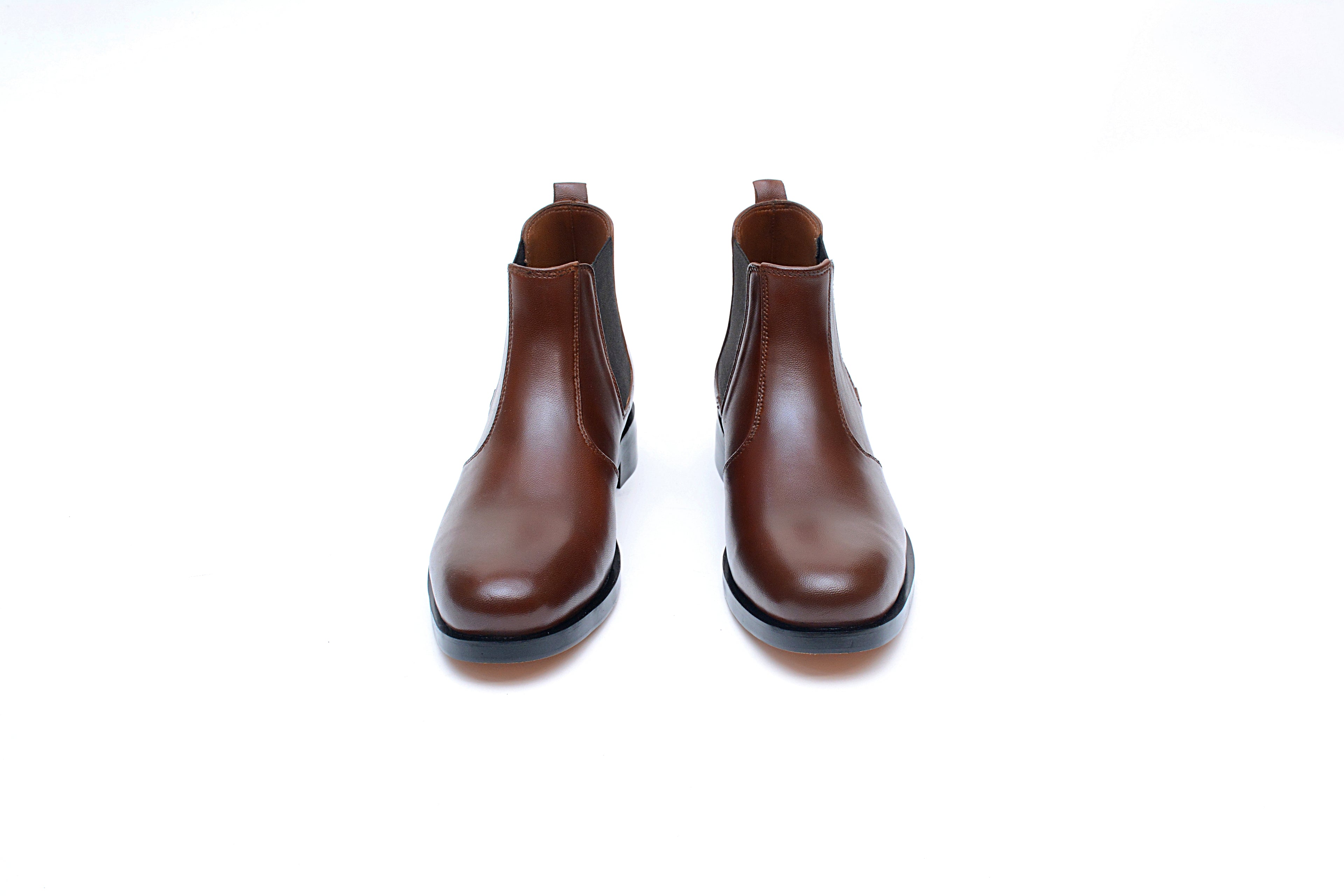Classic Brown Leather Chelsea Boots