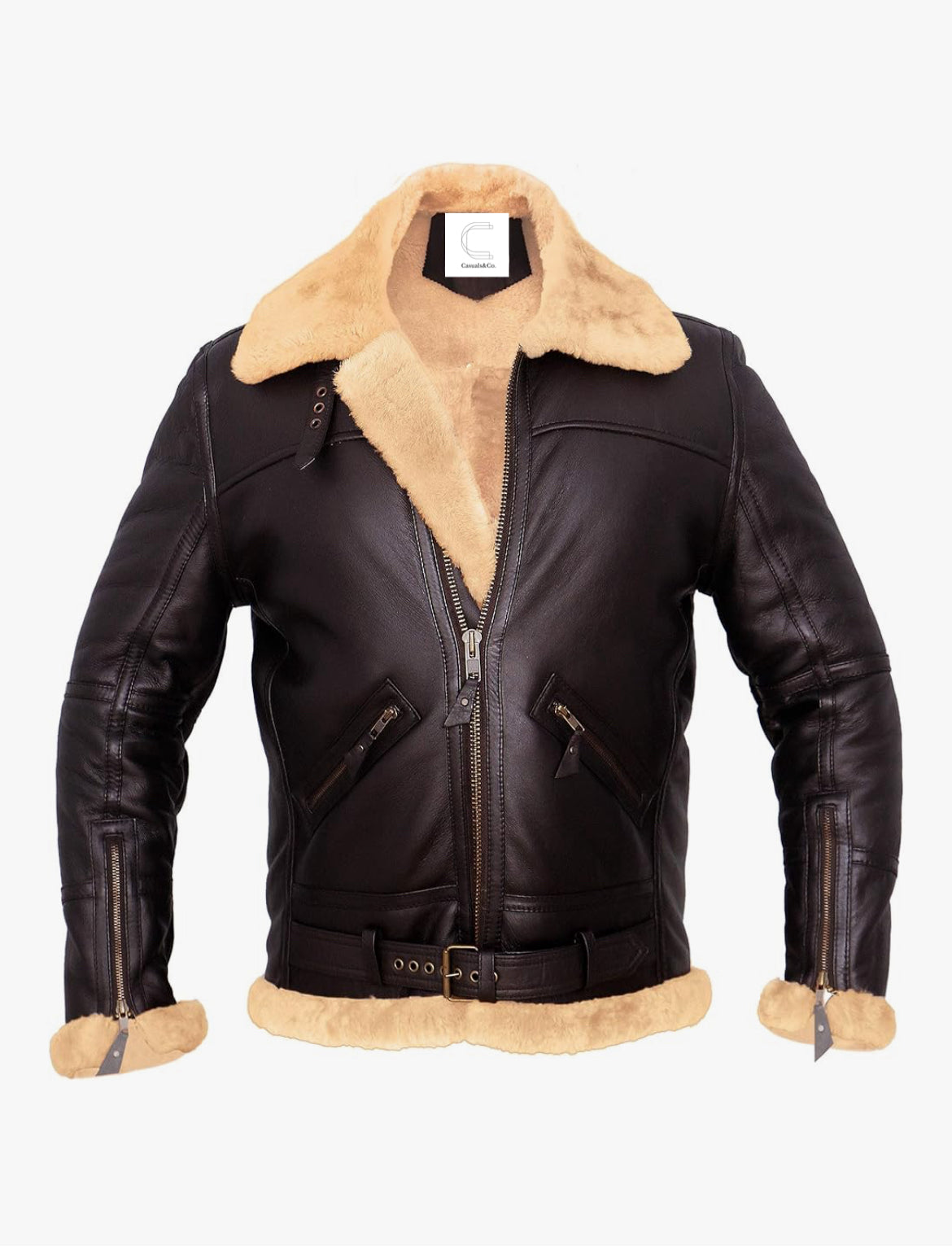 Summit Luxe Shearling Aviator B3 Bomber Jacket