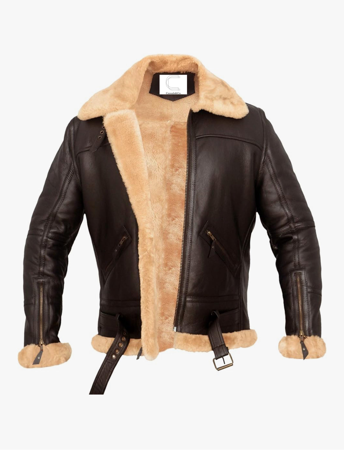 Summit Luxe Shearling Aviator B3 Bomber Jacket