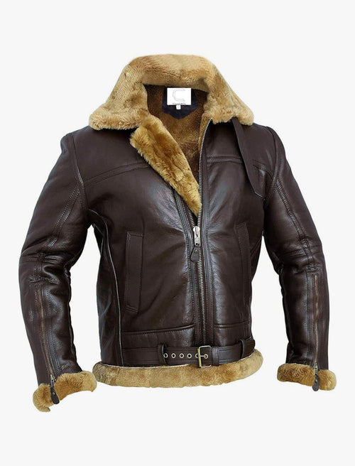Aviator Shearling Flight Jacket B3 Bomber jacket