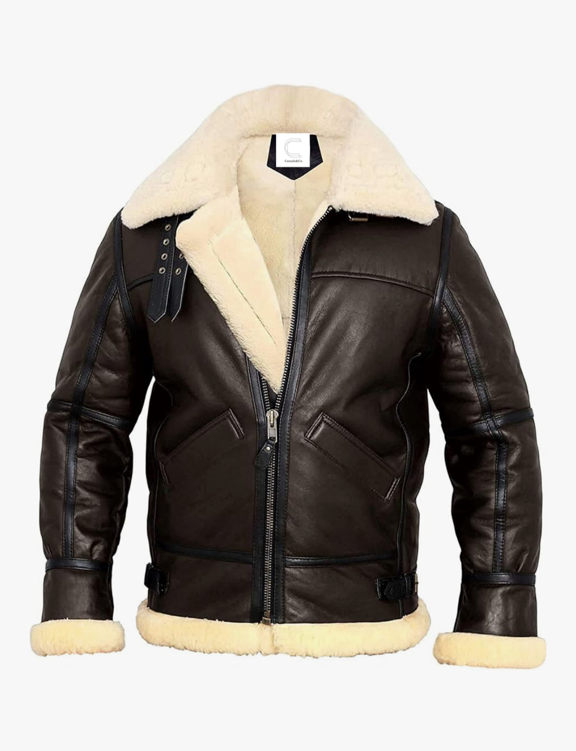 Arctic Heritage Shearling Aviator B3 Bomber Jacket